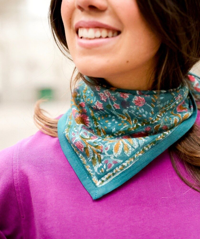 Foulard petit format – Rhapsody Aqua