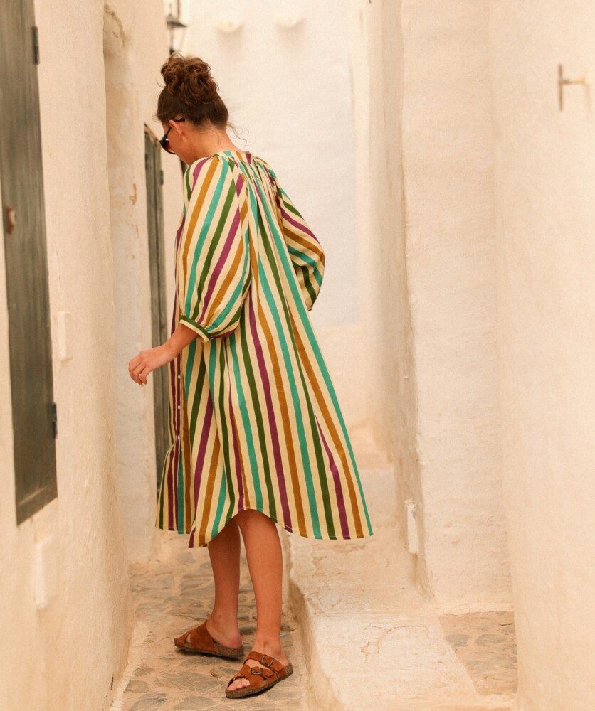 Robe Salvador – Rayure Multicolore