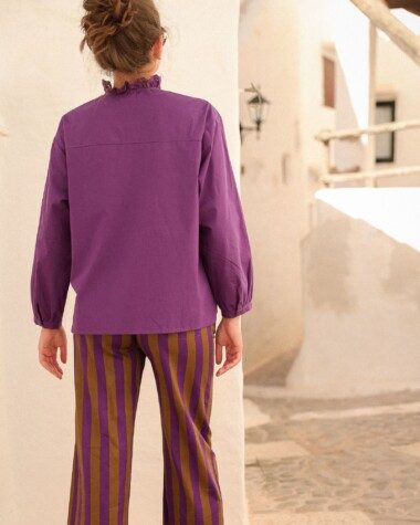 Pantalon Maho – Rayure Purple