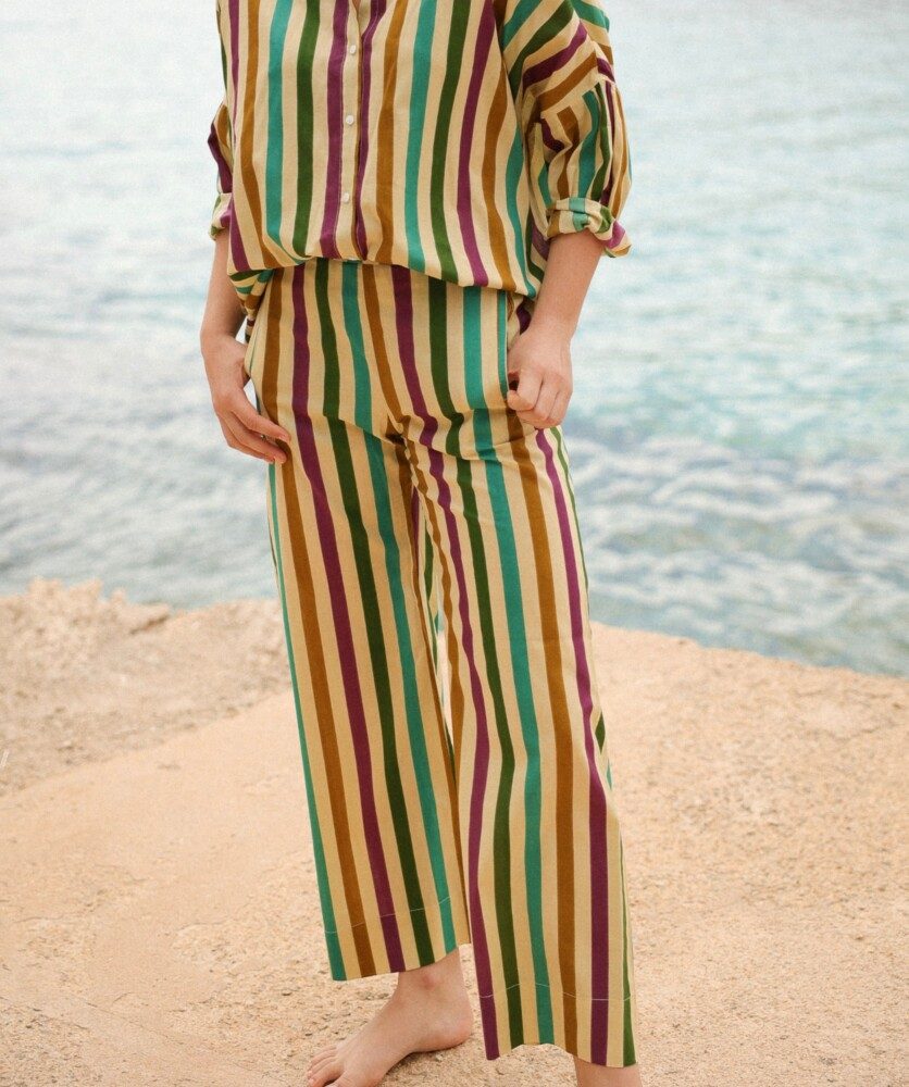 Pantalon Maho – Rayure Multicolore