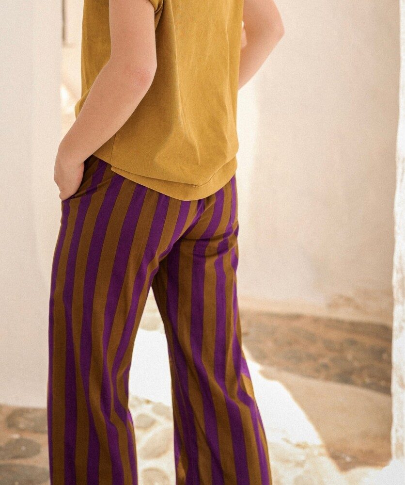 Pantalon Maho – Rayure Purple