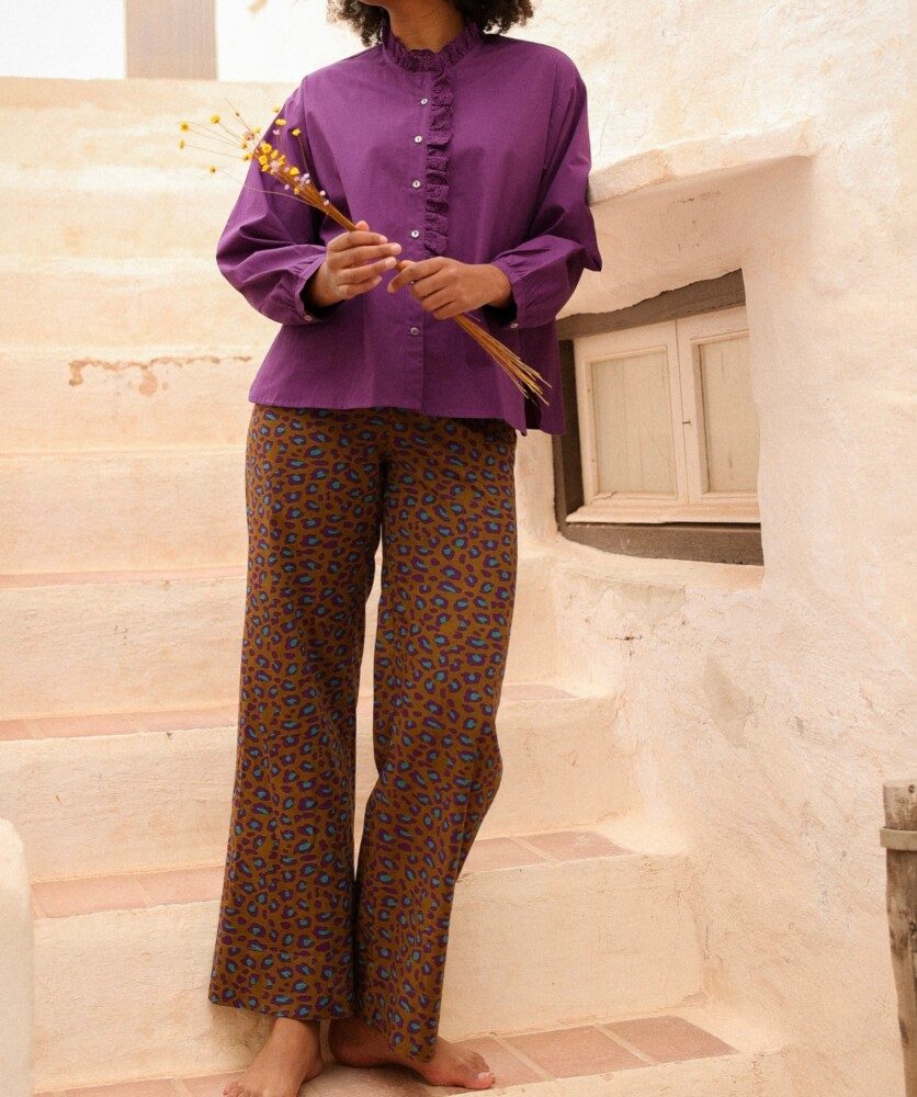 Pantalon Maho – Imprimé Léopard Nubia