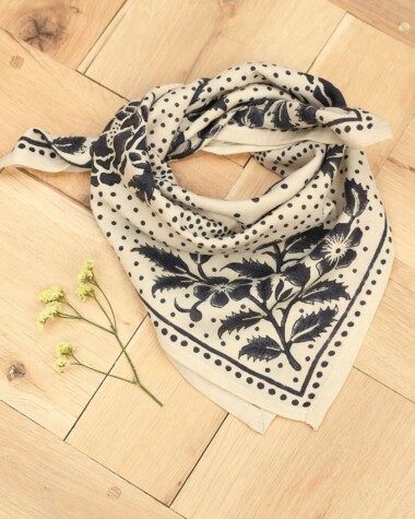 Foulard petit format – Hindi Bandana écru