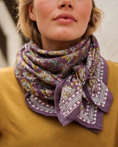 Foulard grand format – Nala purple