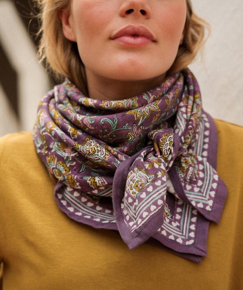 Foulard grand format – Nala purple