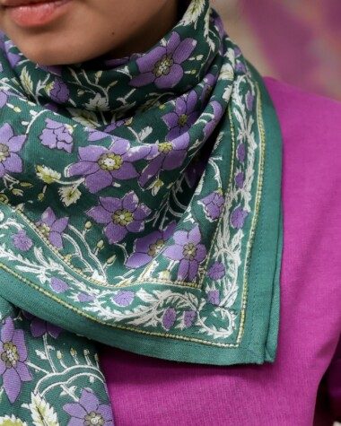 Foulard grand format – Uma Verveine Violette