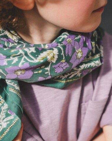 Foulard grand format – Uma Verveine Violette