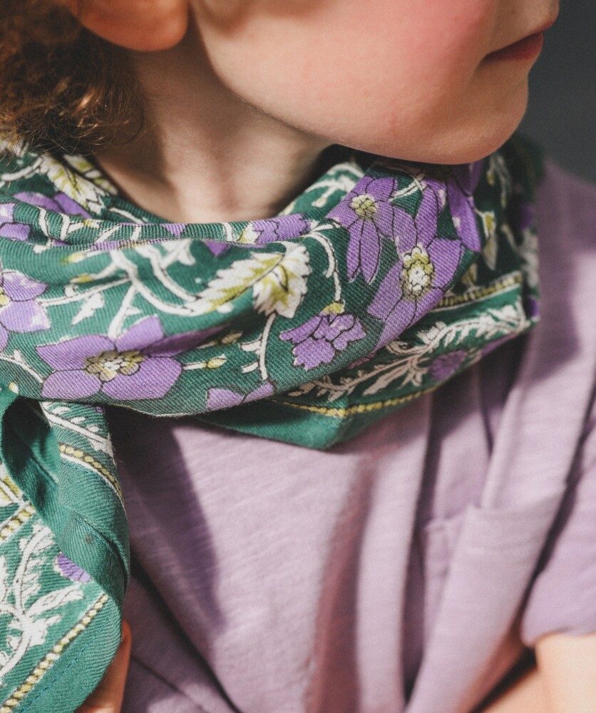 Foulard grand format – Uma Verveine Violette