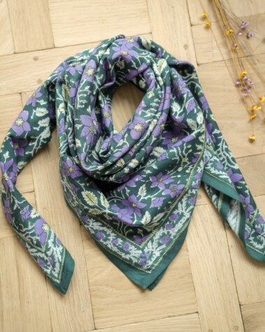 Foulard grand format – Uma Verveine Violette