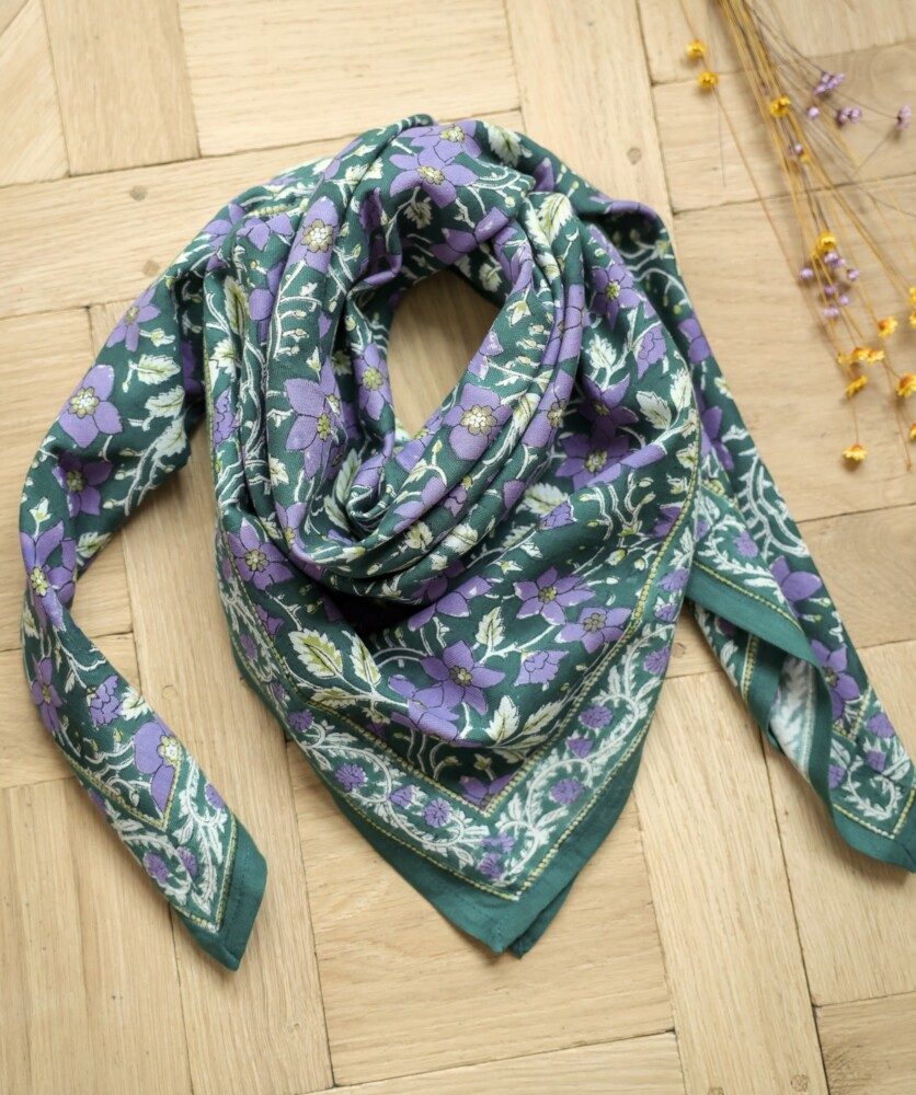 Foulard grand format – Uma Verveine Violette