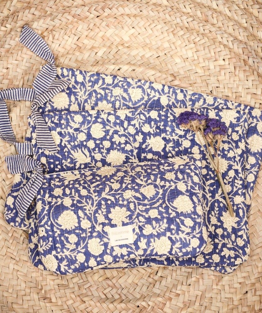 Pochette très grand format / Ordinateur 15′ – Anjali Cobalt