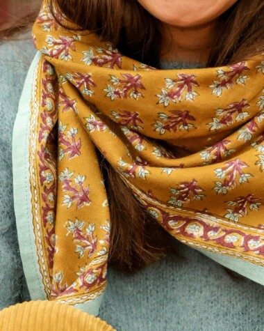 Foulard grand format – Prana curry