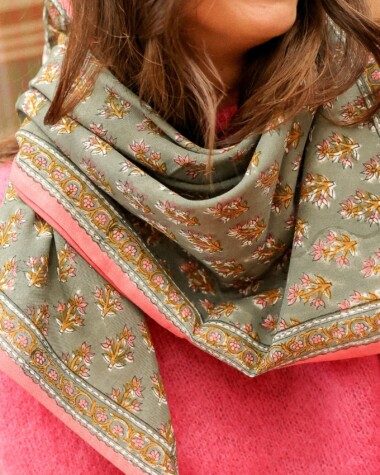 Foulard grand format – Prana sauge