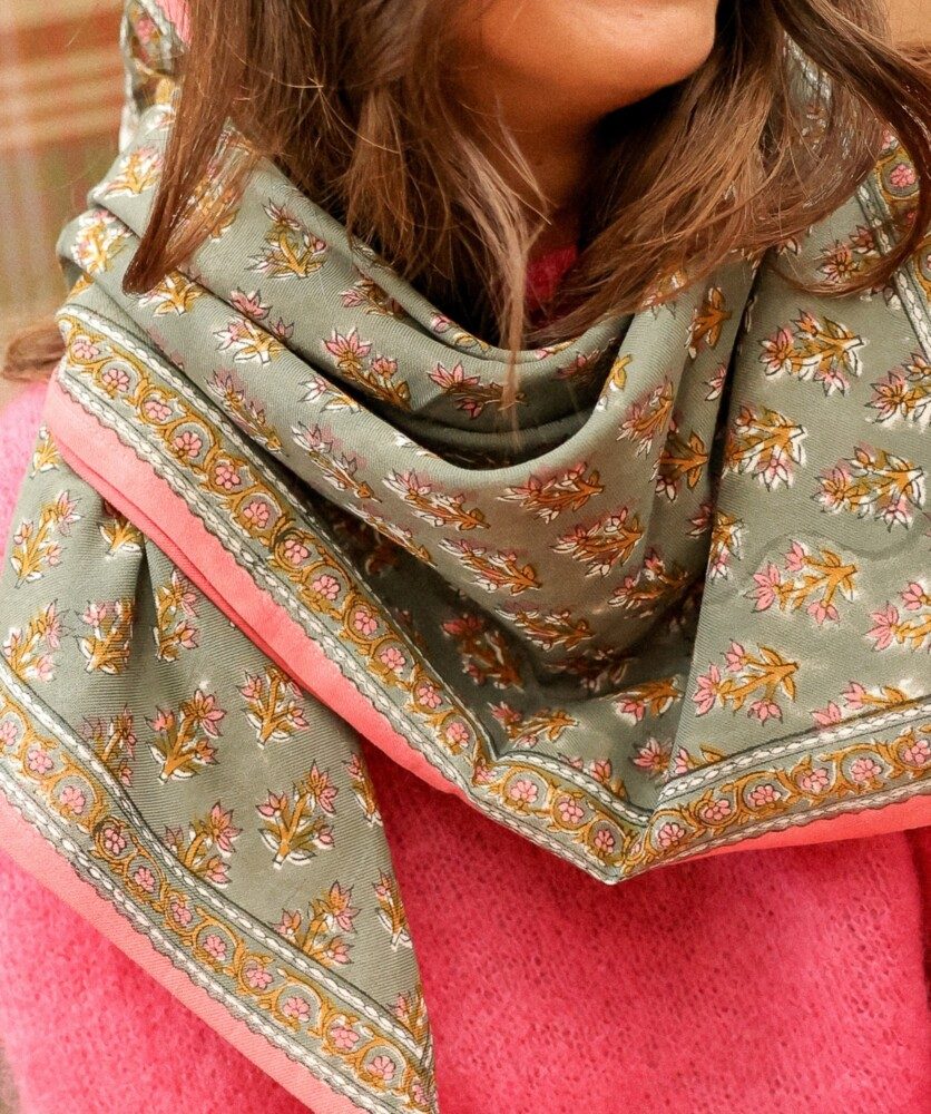 Foulard grand format – Prana sauge