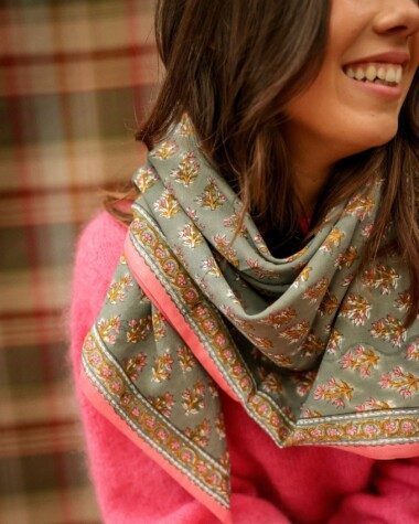 Foulard grand format – Prana sauge