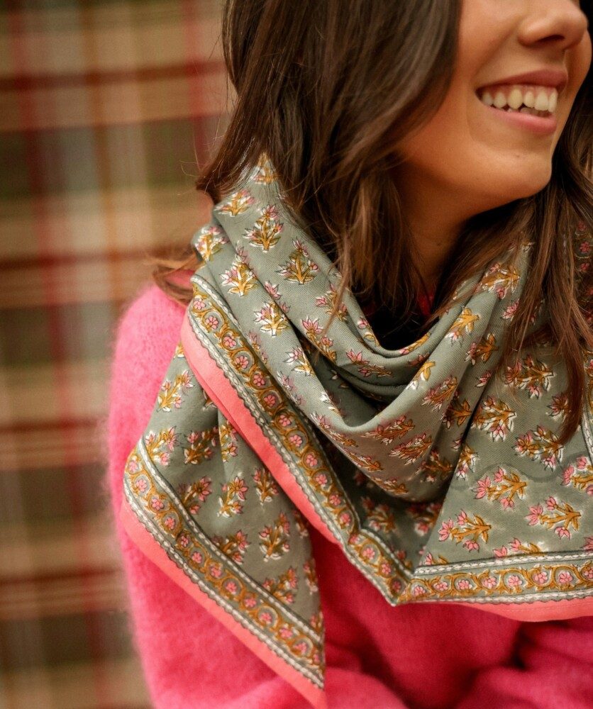 Foulard grand format – Prana sauge