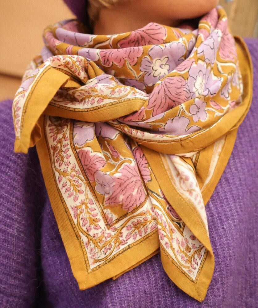 Foulard grand format – Gaya Lilas