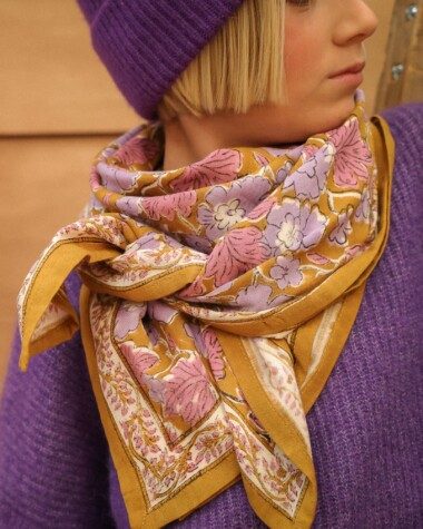 Foulard grand format – Gaya Lilas