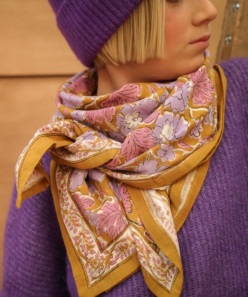 Foulard grand format – Gaya Lilas