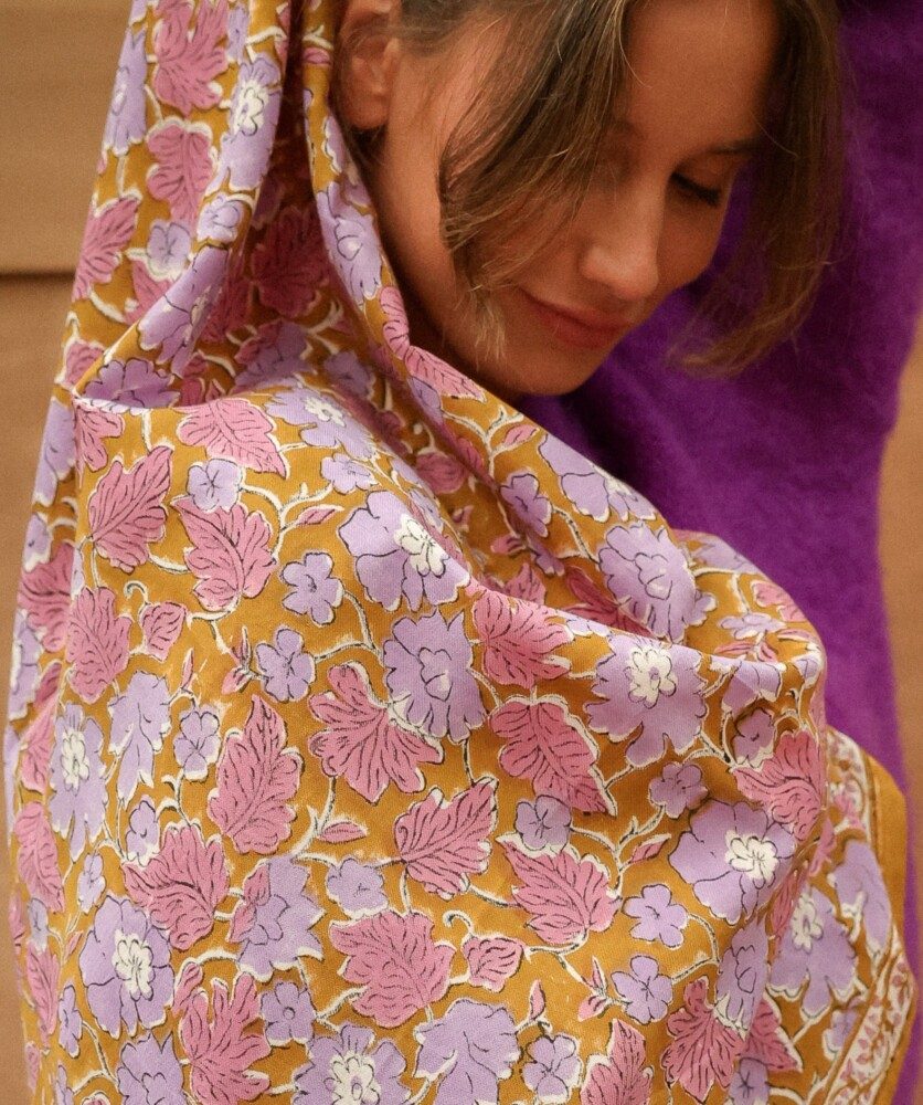 Foulard grand format – Gaya Lilas