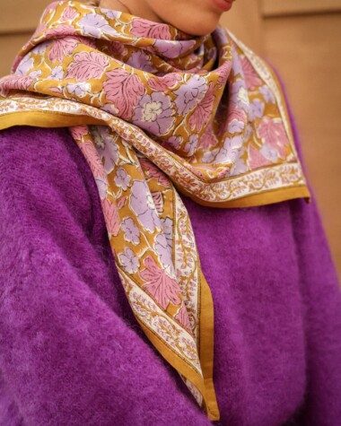 Foulard grand format – Gaya Lilas