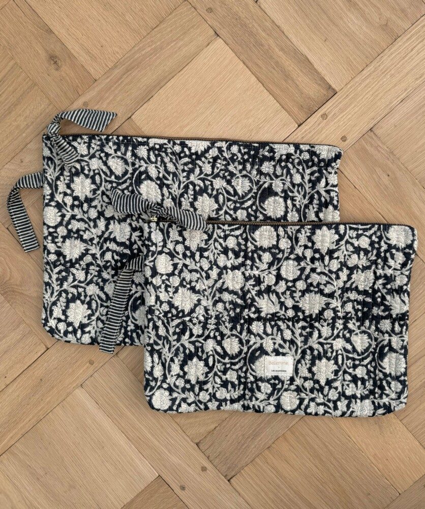 Pochette grand format/ ordinateur 13′ – Anjali Encre