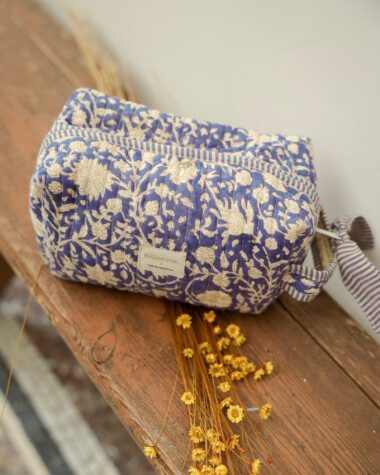 Trousse de toilette petit format – Anjali Cobalt