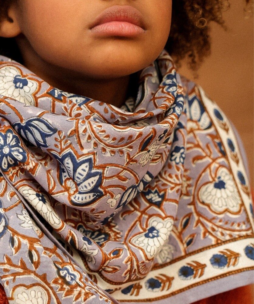 Foulard grand format – Taj Azur