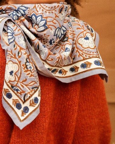 Foulard grand format – Taj Azur