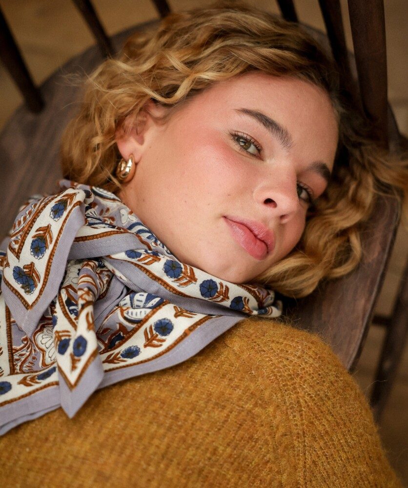 Foulard grand format – Taj Azur