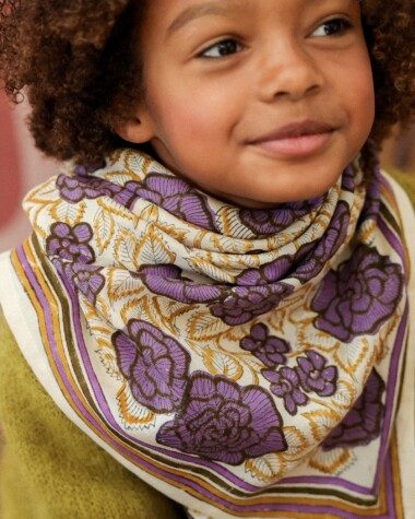 Foulard grand format – Georgia Purple