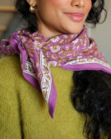 Foulard grand format – Scarlett Purple